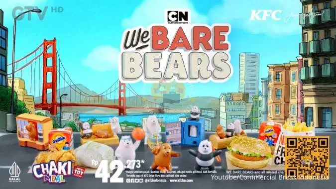 Promo KFC edisi Bulan Puasa 2023: Paket Chaki Meal We Bare Bears 
