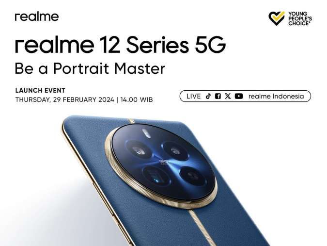 ealme 12 Series 5G Dengan Lensa Telefoto Periskop Segera Meluncur di Indonesia