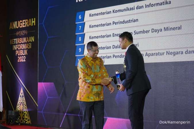 Anugerah Keterbukaan Informasi Publik 2022, Kemenperin Raih Predikat Informatif