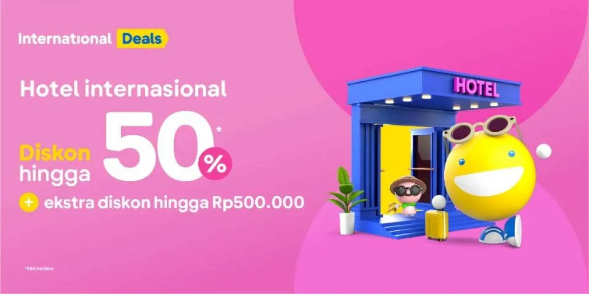 Promo Hotel Internasional dari Tiket.com, Nikmati Diskon hingga 50% s.d 10 Juli 2022