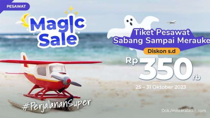 Promo Mister Aladin 25-31 Oktober 2023, Diskon Tiket Pesawat Hingga Rp 350.000