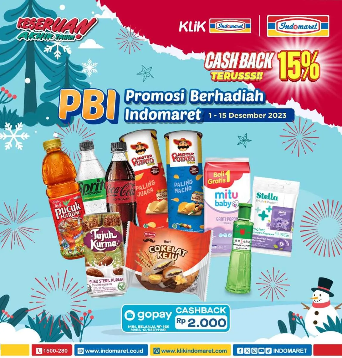 Promo Berhadiah Indomaret 1-15 Desember 2023, Parfum hingga Camilan Beli 1 Gratis 1