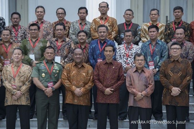 Presiden Jokowi bagikan Daftar Isian Pagu Anggaran