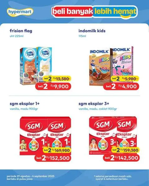 Promo Hypermart Beli Banyak Lebih Hemat Periode 29 Agustus-4 September 2025