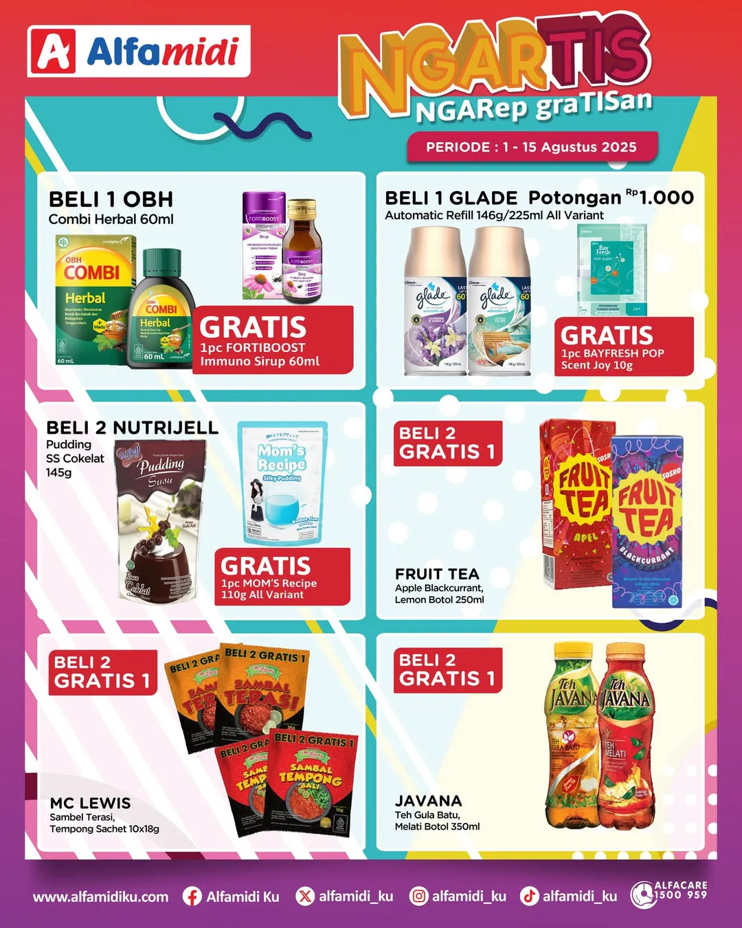Promo Alfamidi Ngartis (Ngarep Gratisan) Periode 1-15 Agustus 2025