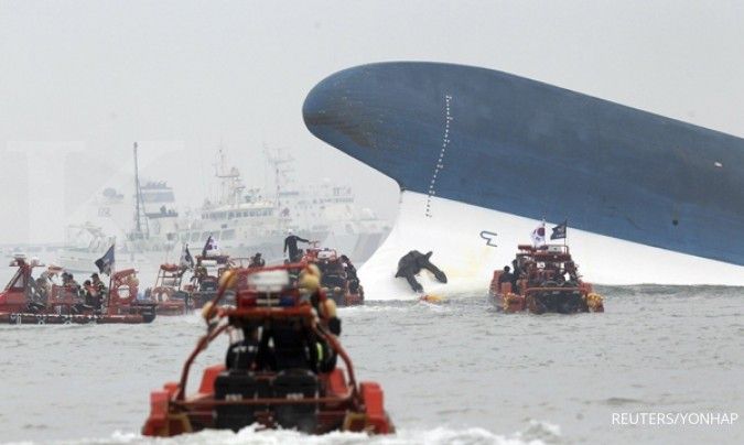 Korban meninggal kapal ferri Sewol 14 orang