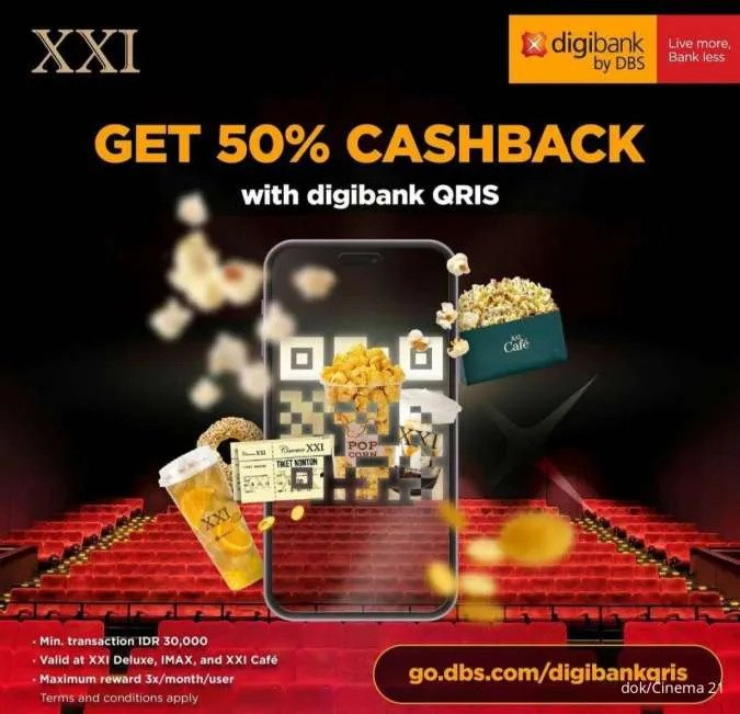 Promo Cinema XXI via Digibank QRIS