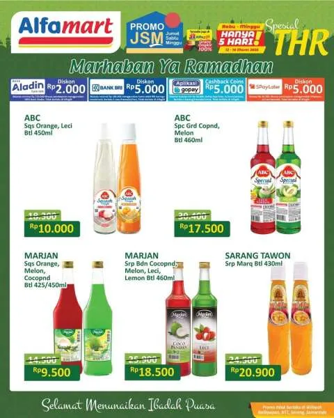 Promo JSM Alfamart Spesial THR Hanya 5 Hari Periode 12-16 Maret 2025