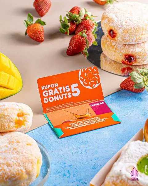 Promo Dunkin Gratis 5 Donuts Classic