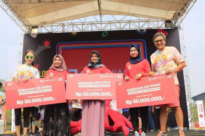 The Color Run Presented By CIMB Niaga Sebarkan Semangat Cinta Penuh Warna
