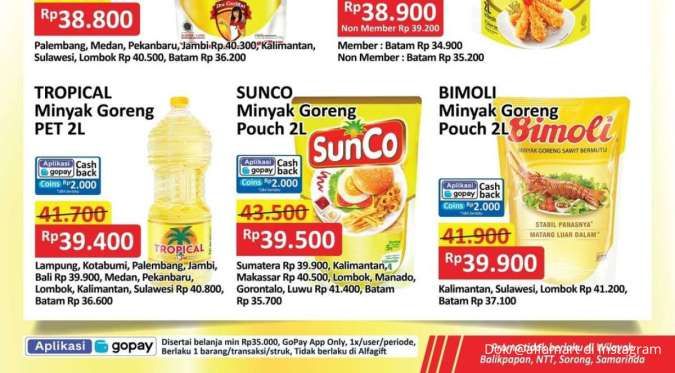 Promo Minyak Goreng Weekend di Pertengahan Bulan, Berakhir Hari Ini 15 Juni 2025