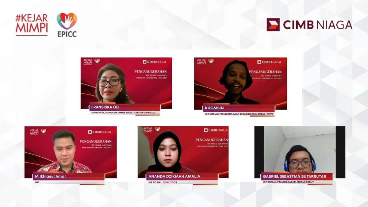 CIMB Niaga Dukung Pemberdayaan Sosial, Ekonomi & Lingkungan melalui Community Link