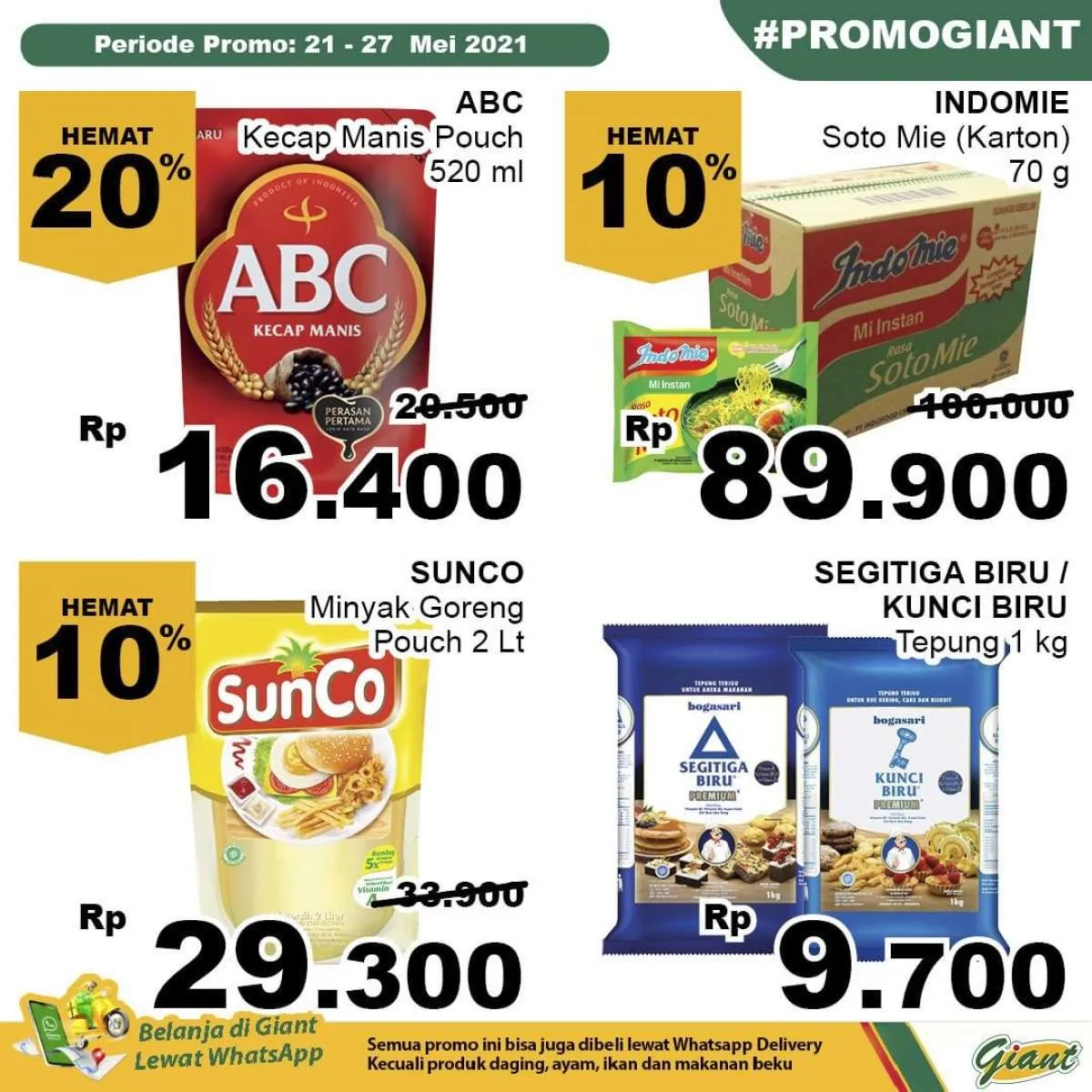 Promo Giant weekday 25 Mei 2021, ada diskonan mulai 10%-35%!