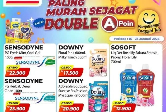 Promo Alfamart Paling Murah Sejagat 16-23 Januari 2026, Sensodyne Diskon Rp 15.600