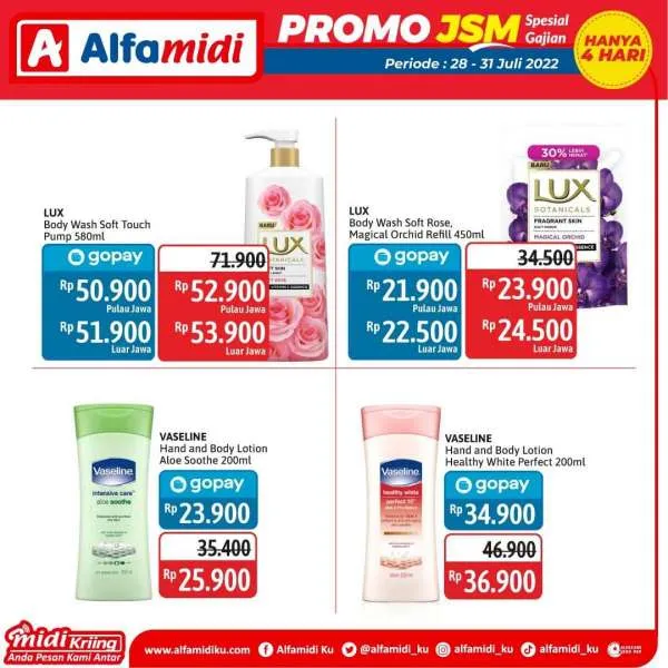 Promo JSM Alfamidi Spesial Gajian Periode 28-31 Juli 2022