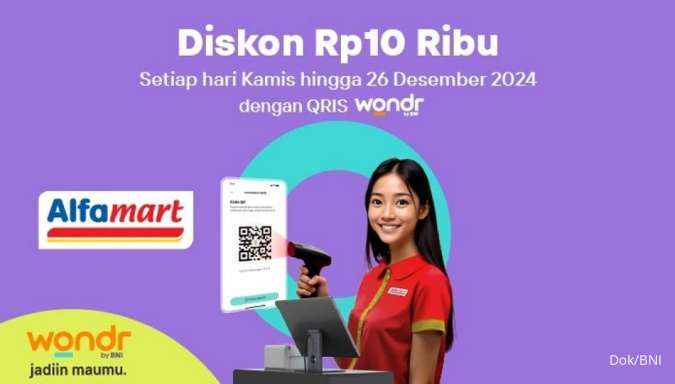 Promo Wondr by BNI di Alfamart Setiap Hari Kamis, Dapatkan Harga Diskon Rp 10.000