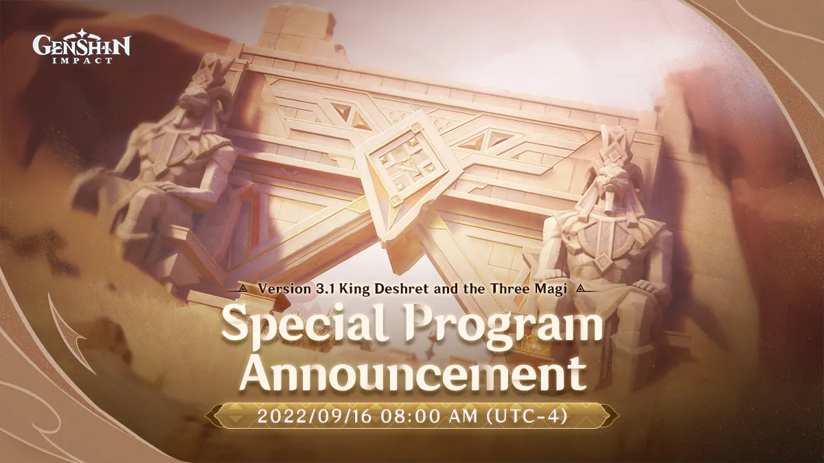 Jadwal Live Stream Genshin Impact 3.1 Special Program, Info hingga Kode Redeem Baru