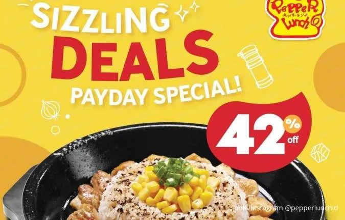 Promo Pepper Lunch Sizzling Deals Juli 2025, Paket Komplit Pepper Rice Lebih Hemat