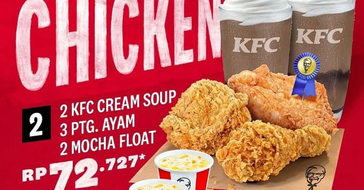 Promo KFC Paket Komplit Chicken di Bulan September 2022, Ada 3 Pilihan Seru!