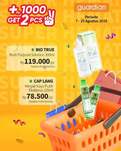 Promo Guardian Super Hemat Periode 7-20 Agustus 2025