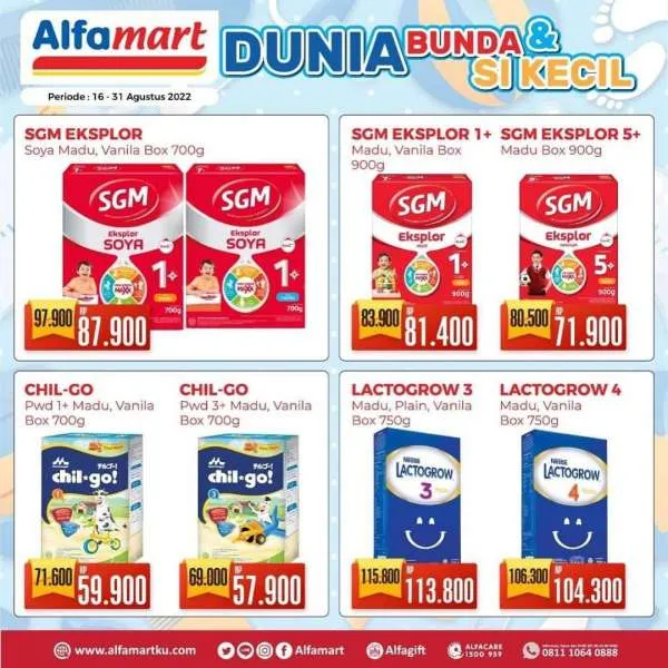 Promo Alfamart Dunia Bunda & Si Kecil Periode 16-31 Agustus 2022