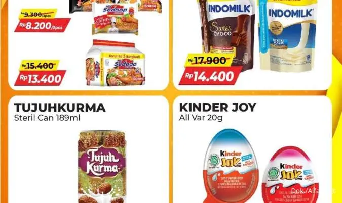 Promo Alfamart Paling Murah Sejagat 1-7 Maret 2025, Kinder Joy Cuma Rp 9.900