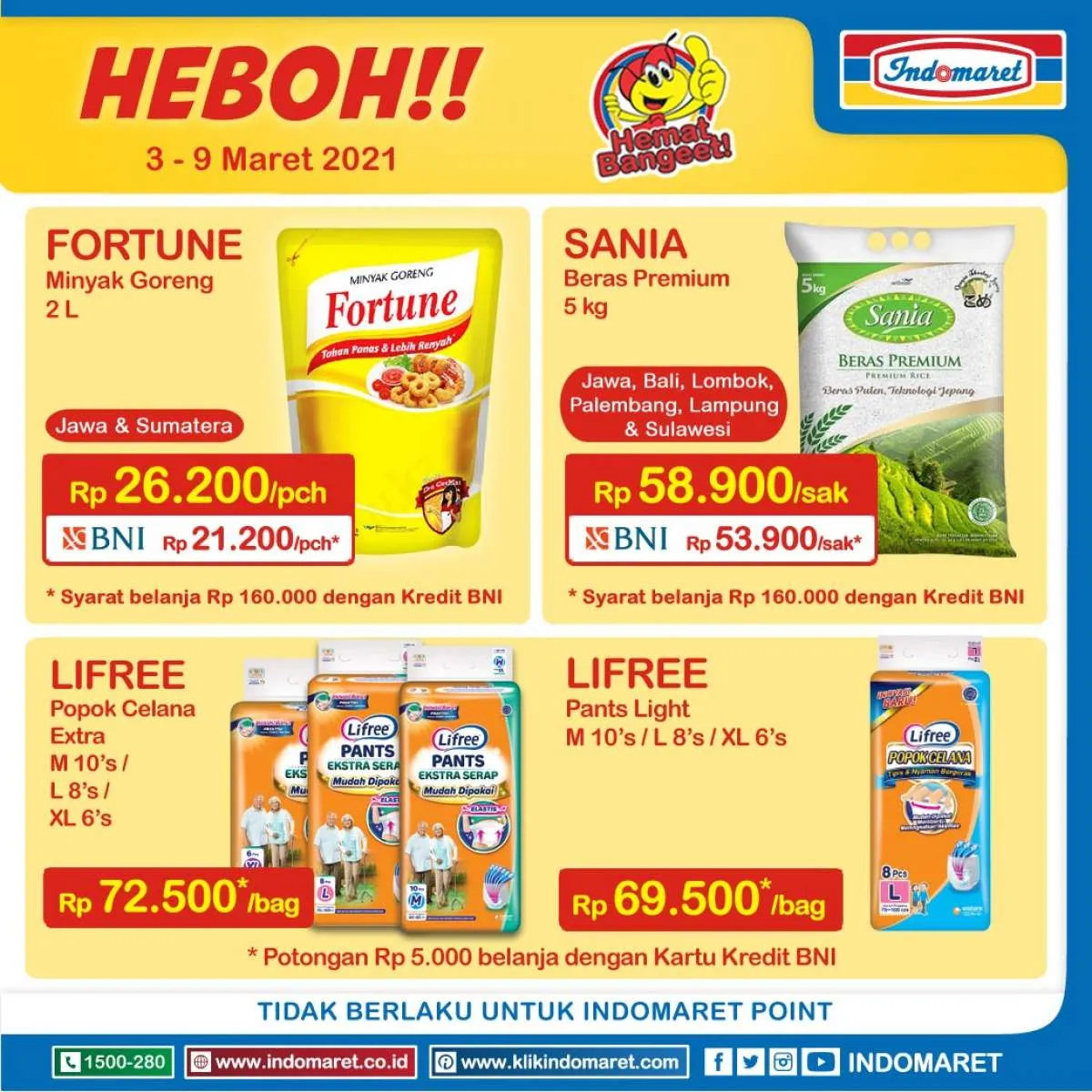 Promo Indomaret Harga Heboh 3-9 Maret 2021, ada diskon minyak goreng!