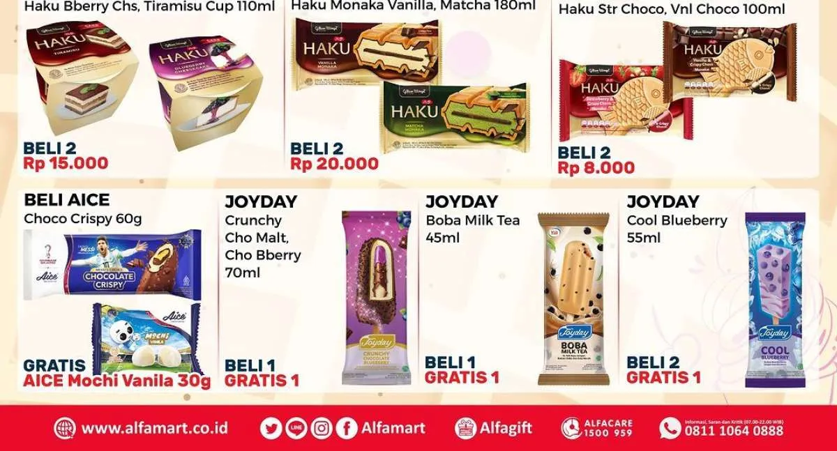 Promo Alfamart Terbaru Desember Es Krim Beli 2 Gratis 1, Produk Kecantikan Diskon 30%