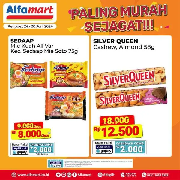 Promo Alfamart Paling Murah Sejagat Periode 24-30 Juni 2024