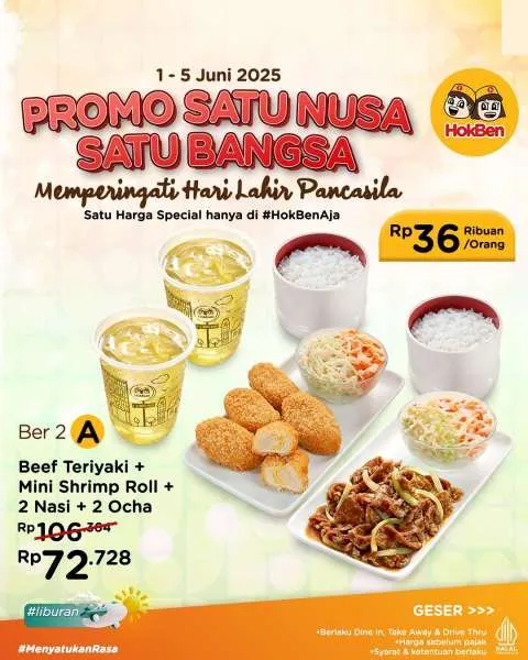 Promo HokBen Satu Nusa Satu Bangsa Paket A