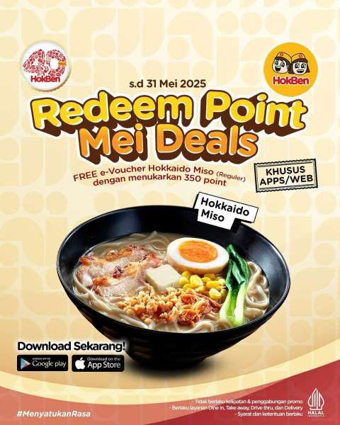 Promo HokBen Mei 2025 Khusus Aplikasi/Website