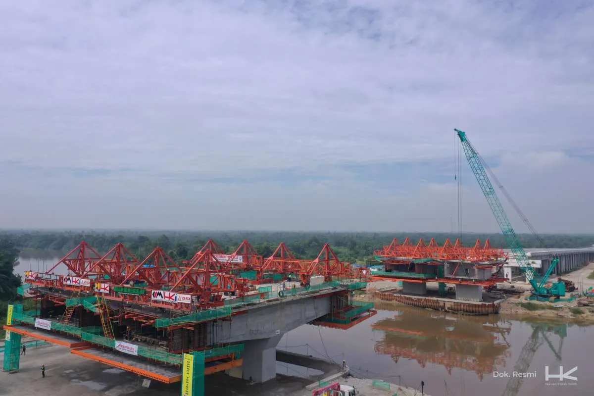 Pembangunan Jalan Tol Lingkar Pekanbaru Garapan Hutama Karya Capai Progres 57,57%