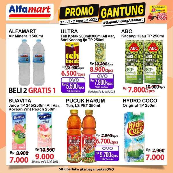 Katalog Harga Promo Alfamart Gantung Terbaru 27 Juli-2 Agustus 2023