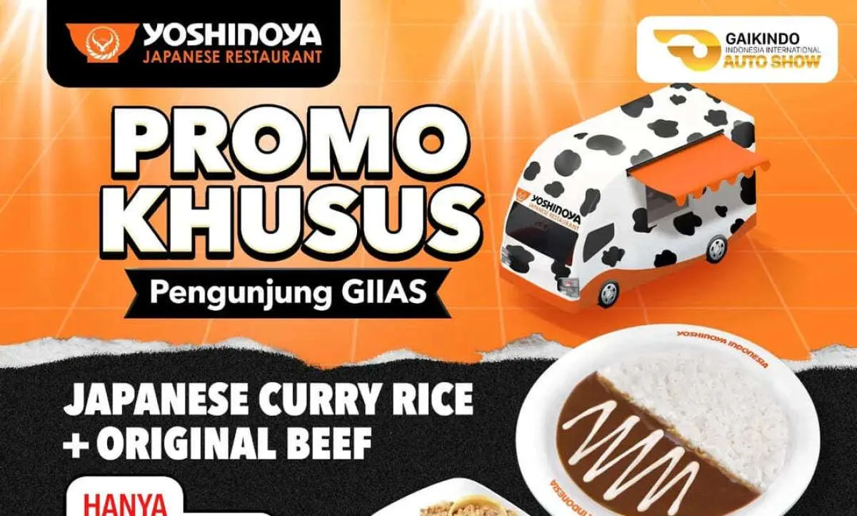 Promo Yoshinoya Pengunjung GIIAS sampai 3 Agustus, Paket Hemat Mulai Rp 32.000-an