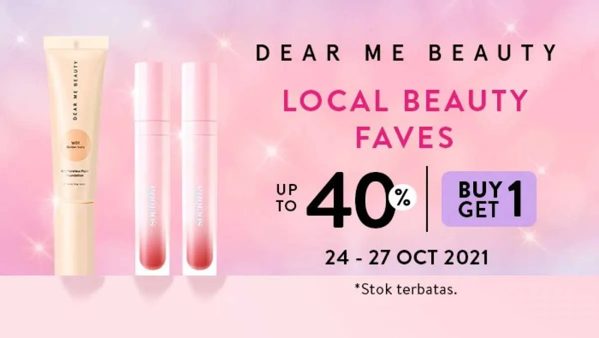 Promo Makeup dan Skincare Dear Me Beauty, Nikmati Diskon hingga 40% dan Buy 1 Get 1