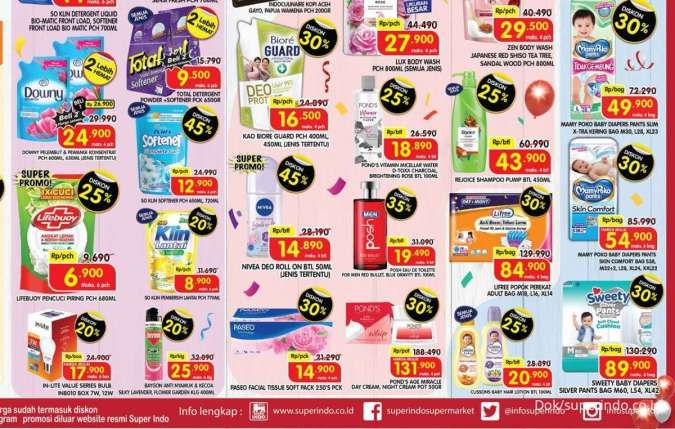 Promo Superindo 14 Agustus 2024 Spesial Diskon Ulang Tahun, Mamy Poko Diskon 30%