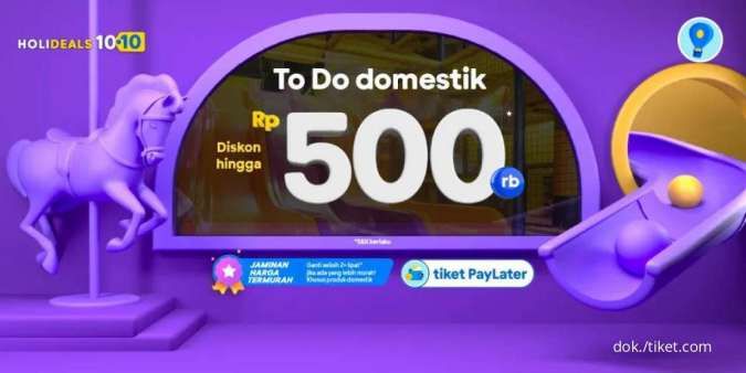 Manfaatkan Promo Tiket.com 10.10 dengan Diskon To Do Domestik Hingga Rp 500.000