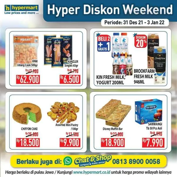 Promo Hypermart Hyper Diskon Weekend Periode 31 Desember 2021-3 Januari 2022