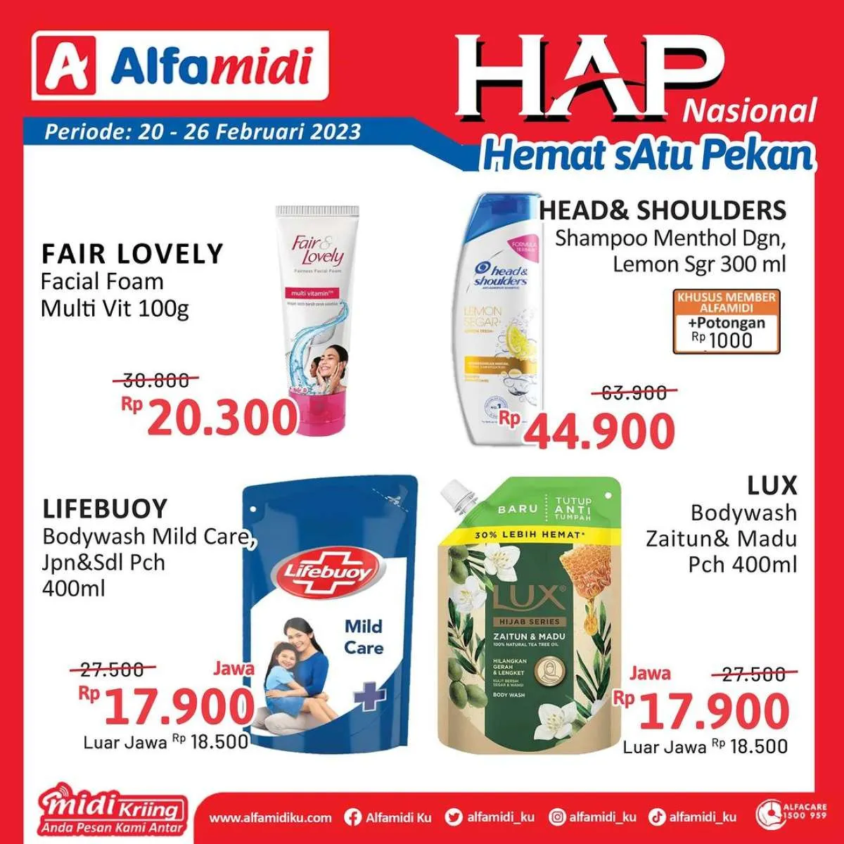 Katalog Promo Alfamidi Hemat Satu Pekan Periode 20-26 Februari 2023