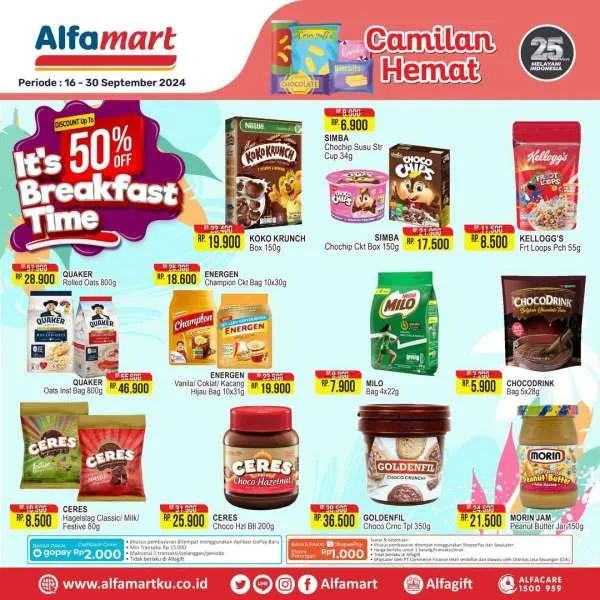 Promo Alfamart Snack Fair Periode 16-30 September 2024