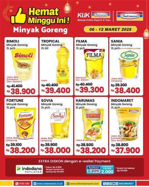 Promo Minyak Goreng di Indomaret 6-12 Maret 2025 Hemat Minggu Ini