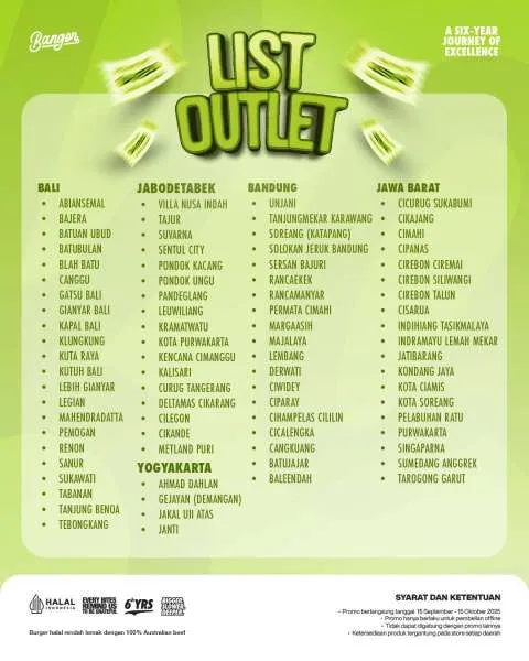 Promo Burger Bangor Tebus Murah September Lokasi