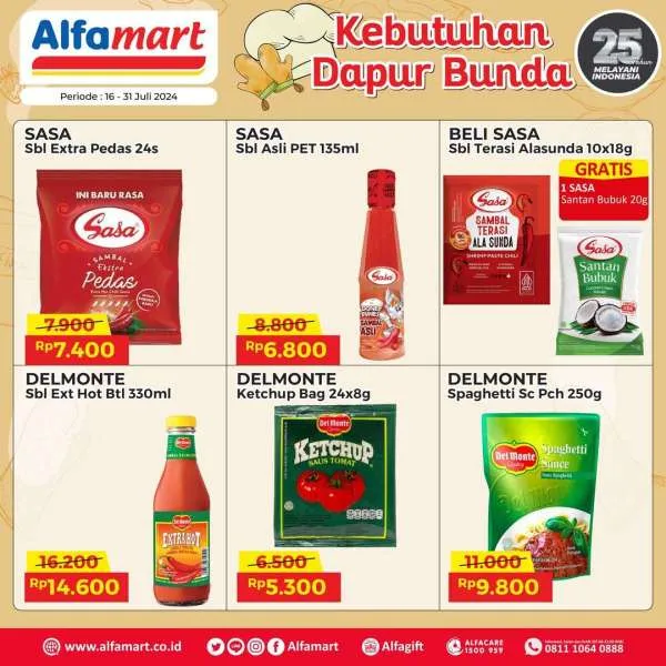 Promo Alfamart Kebutuhan Dapur Periode 16-31 Juli 2024