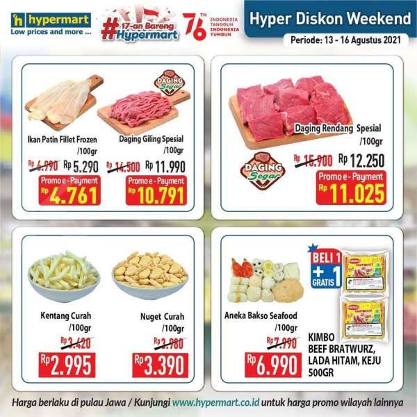 Katalog Promo JSM Hypermart 13-16 Agustus 2021