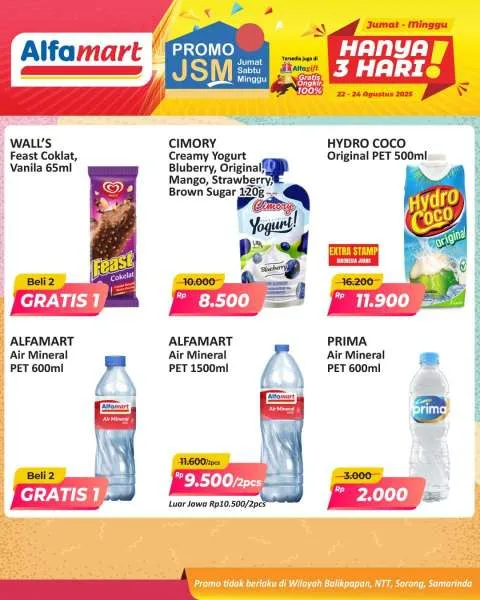 Promo JSM Alfamart Periode 22-24 Agustus 2025