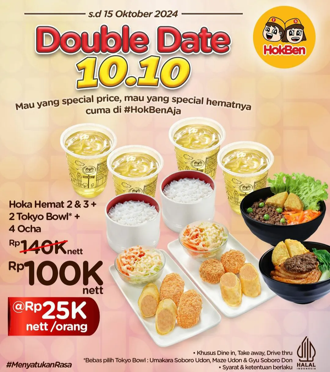 Promo 10.10 Hokben bundling