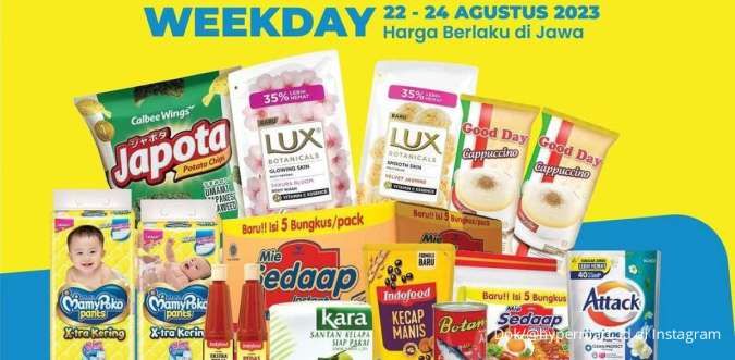 Katalog Harga Promo Hypermart Terbaru 22-24 Agustus 2023, Promo Diskon Weekday