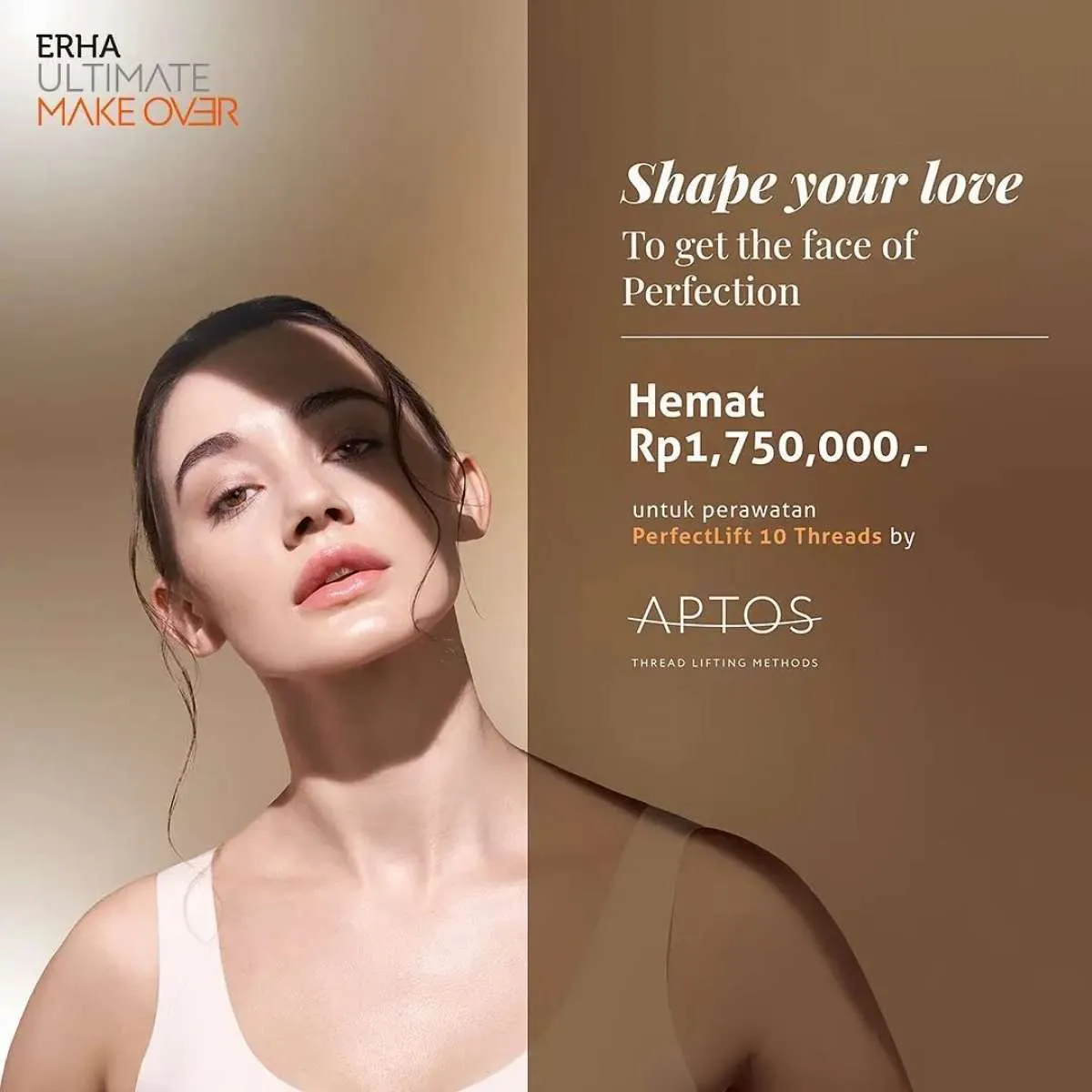Promo Terbaru Klinik Erha, Treatment Single PerfectLift by APTOS Diskon 20%