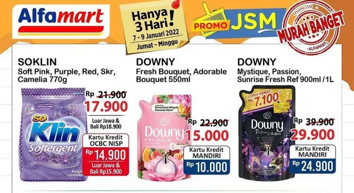 Promo JSM Alfamart hingga 9 Januari 2022, Produk Sehari-Hari dengan Harga Murah
