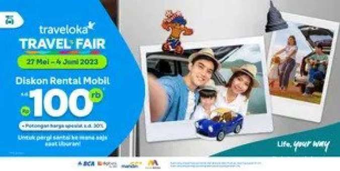 Promo Traveloka Travel Fair hingga 4 Juni 2023, Diskon Rental Mobil Rp 100.000